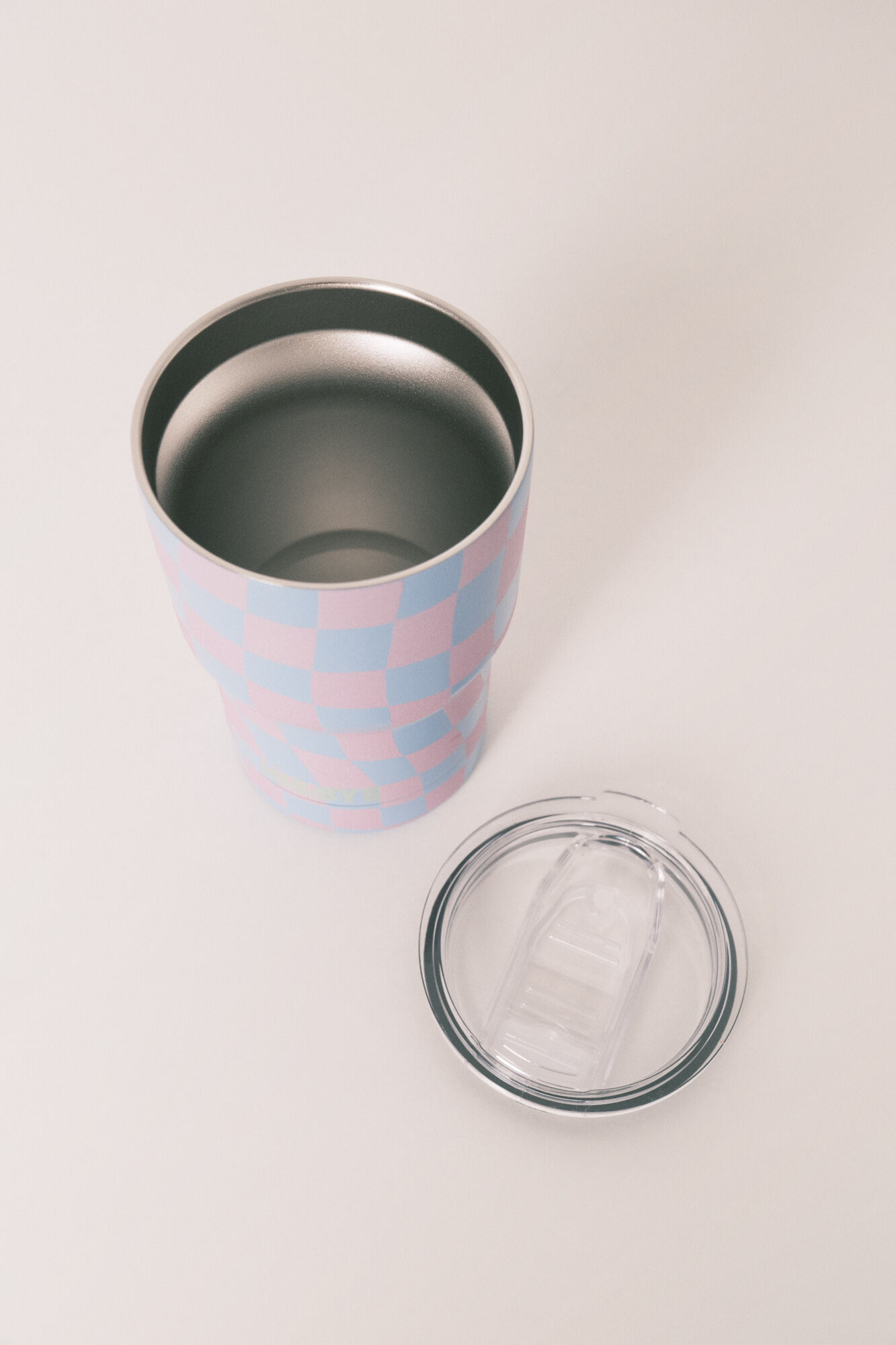 HI&BYE Blue thermal logo mug