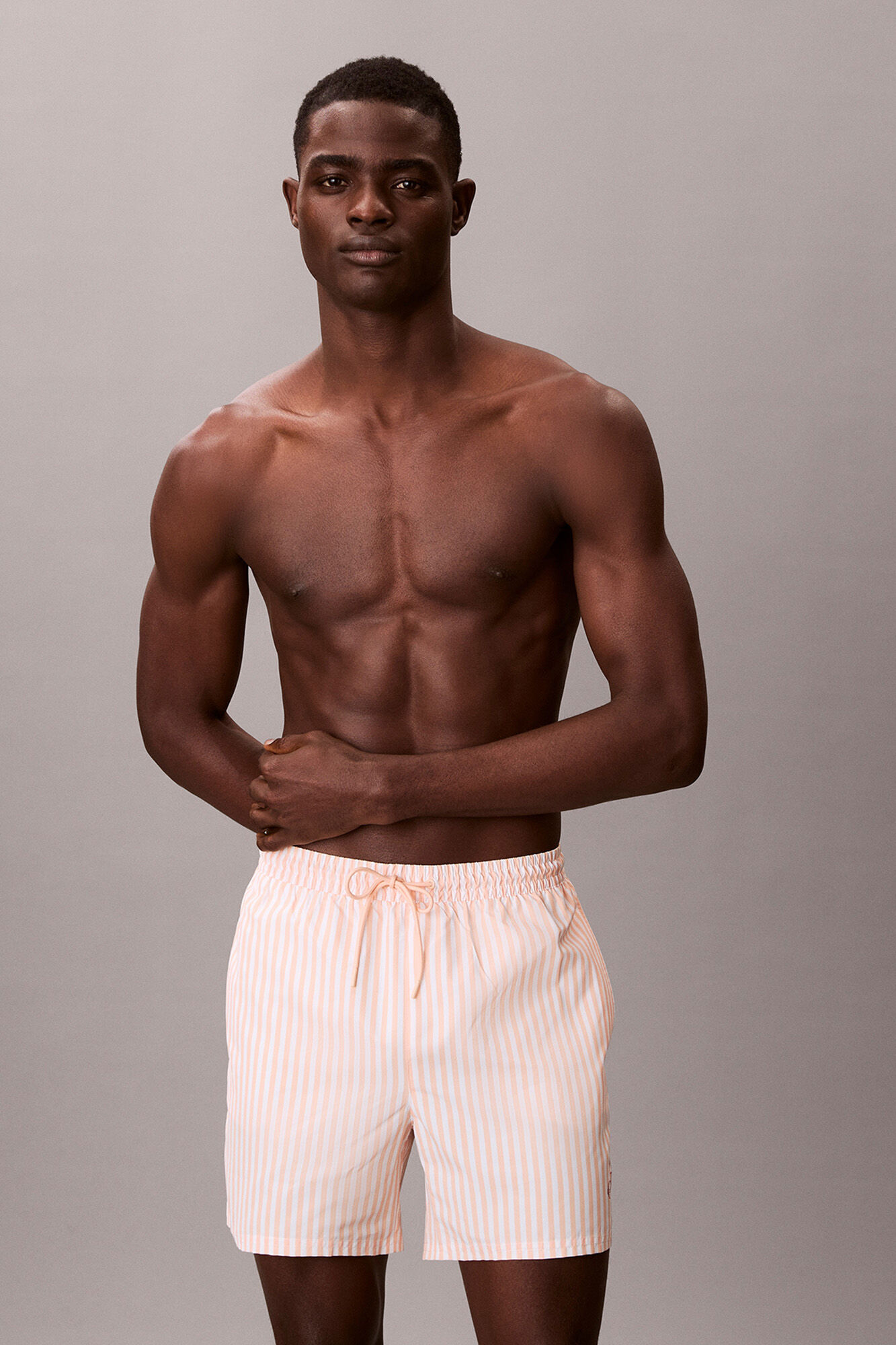 Calvin Klein Fato de banho comprido m&eacute;dio riscas cord&atilde;o