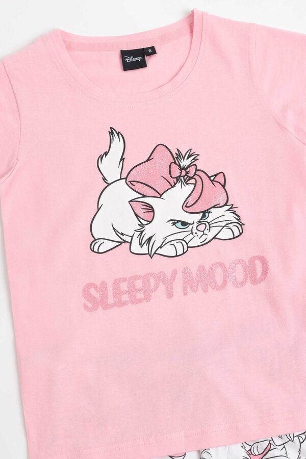 Admas Pyjama court Marie Aristochats rose