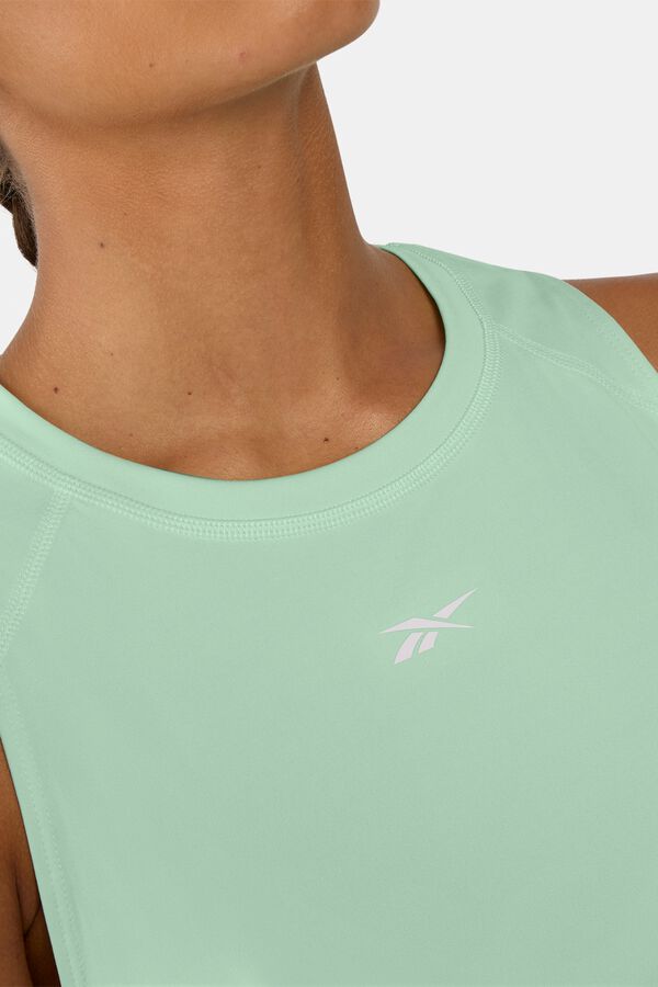 Reebok T-shirt sans manches d'entra&icirc;nement vert