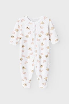 Womensecret Pijama bebé niña motivo ositos y arcoiris blanco