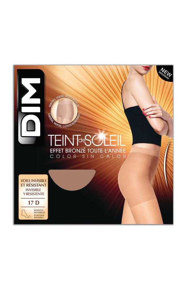Womensecret Teint de Soleil summer tights with invisible reducer Smeđa