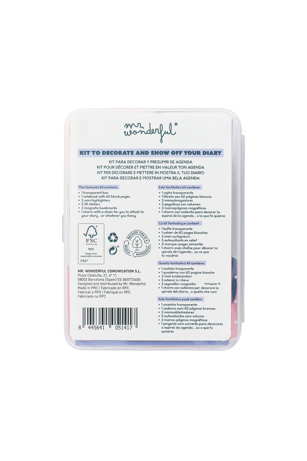 Mr. Wonderful Kit to decorate your diary - Make it cool r&aacute;vasalt mint&aacute;s