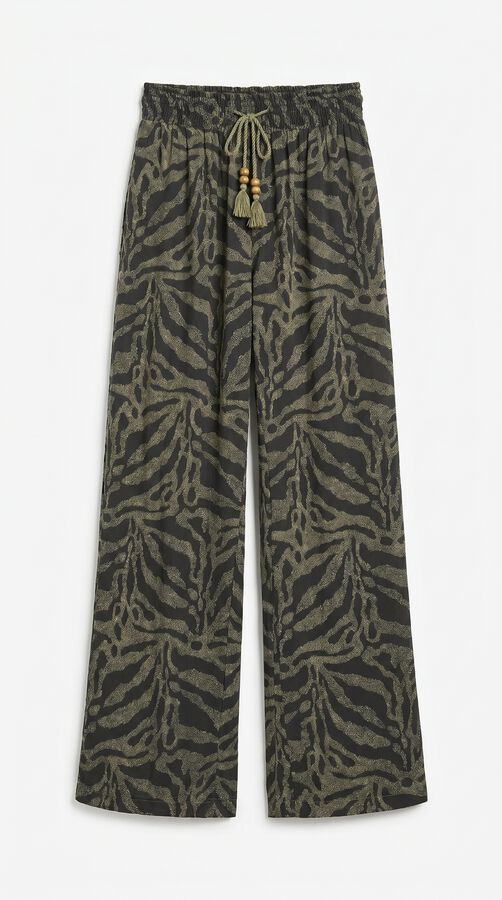 Women'secret Animal print long trousers green