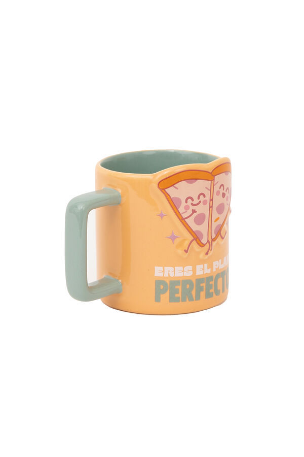 Mr. Wonderful 3D Pizza Mug - You're the perfect plan printed