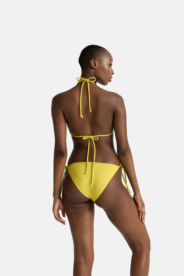 Womensecret Top de bikini triangular amarillo