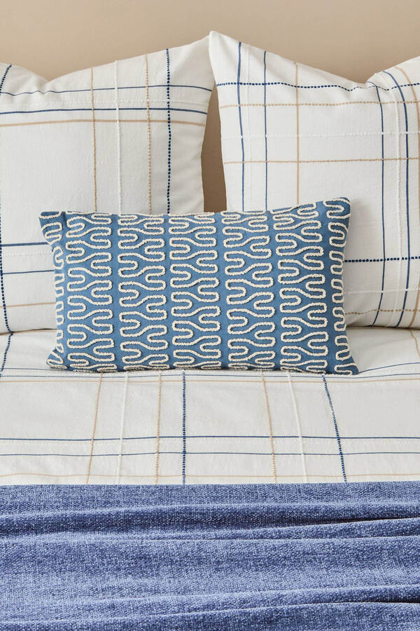 Textura Funda N&oacute;rdica Textura L&iacute;neas blanco