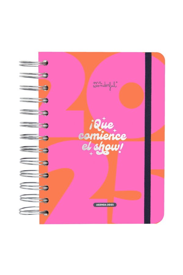 Mr. Wonderful Agenda Wonder peque&ntilde;a 2025 Diaria &iexcl;Que comience el show! estampado