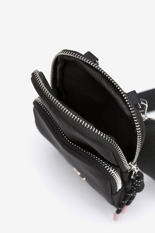 Vilanova Bolso para M&oacute;vil de Nylon Acolchado negro