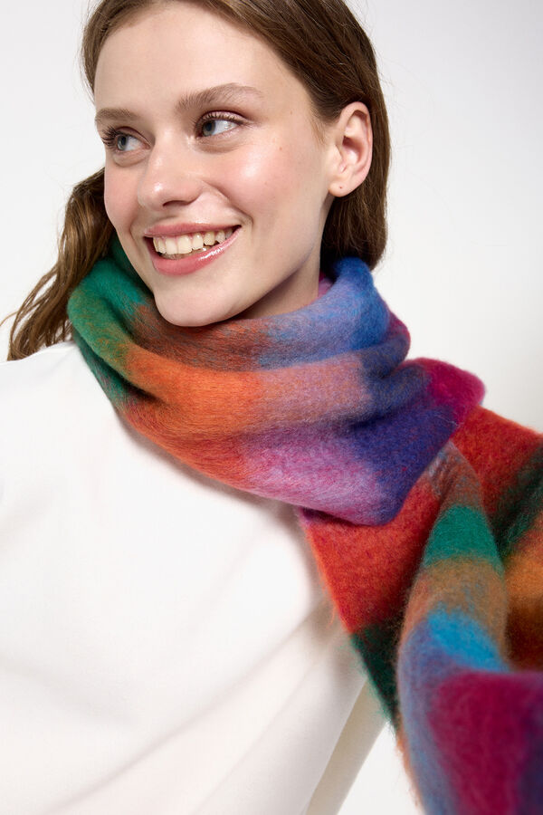 Pieces Bufanda de rayas naranja