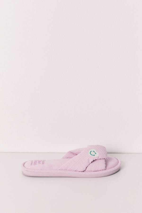 Women'secret SmileyWorld&reg; knot slippers green