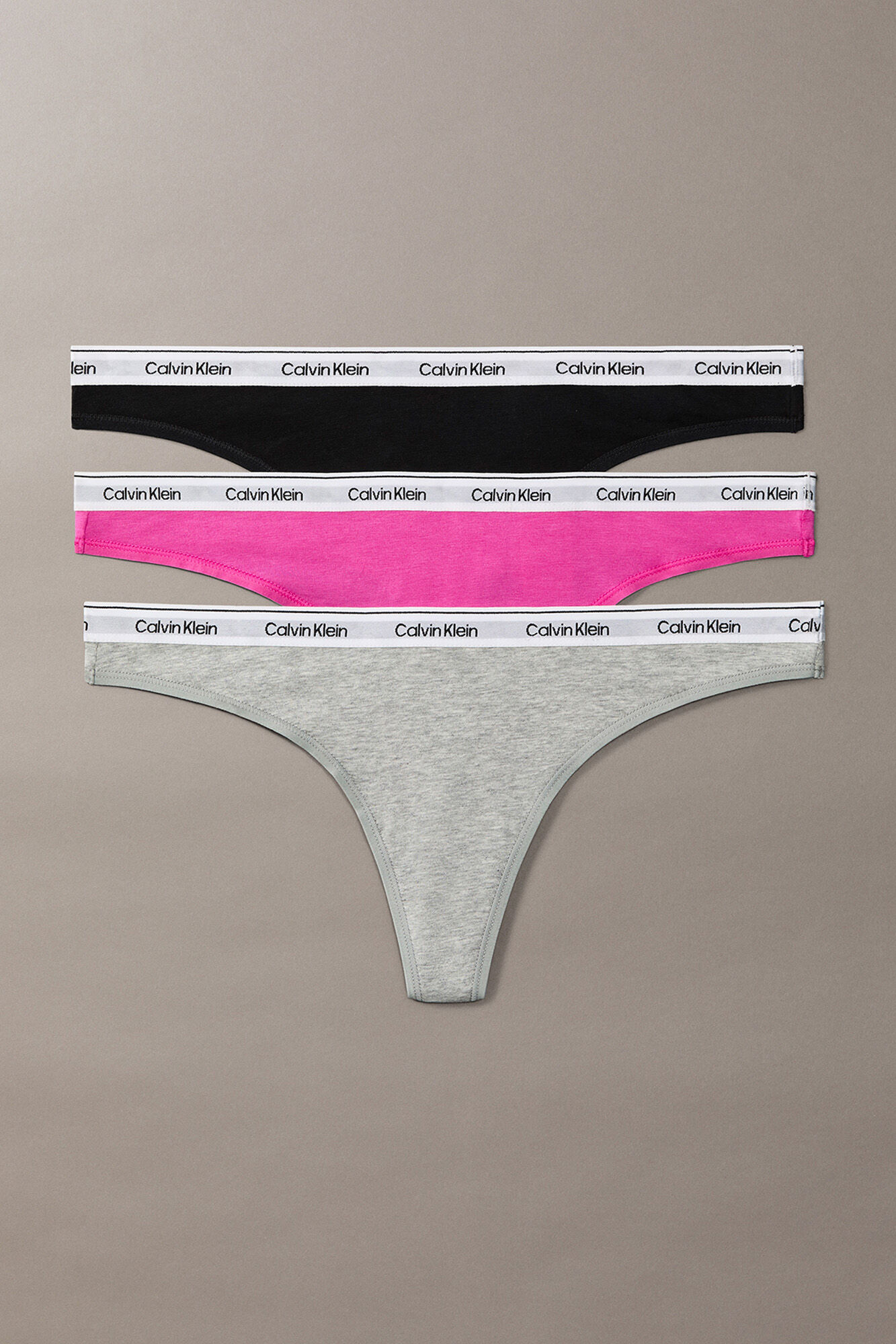 Calvin Klein Pack 3 tangas logo