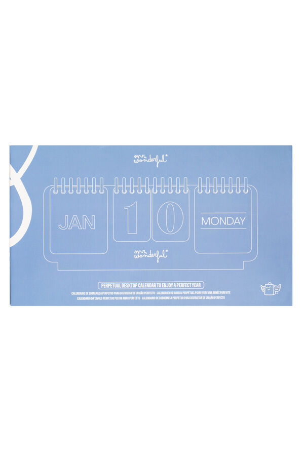 Mr. Wonderful Vintage-style perpetual desktop calendar to enjoy a perfect year printed