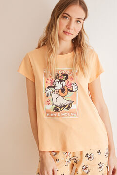 Womensecret Pijama pirata 100% algodón Minnie naranja