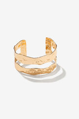 Vilanova Pulsera R&iacute;gida Texturizada amarillo