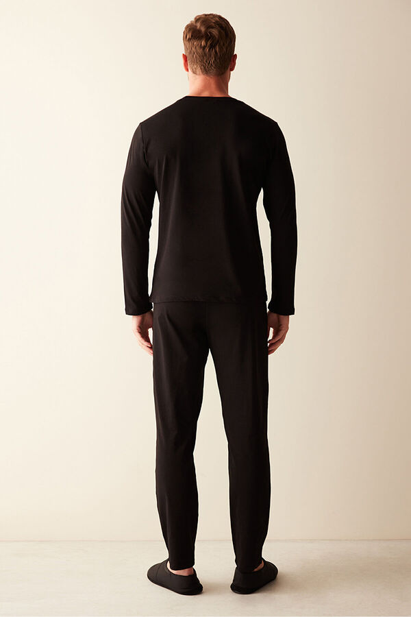 Penti Pijama largo hombre negro black