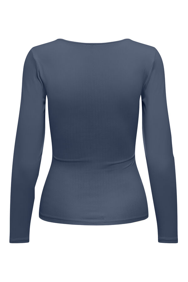 Only Maternity long sleeve maternity T-shirt  blue