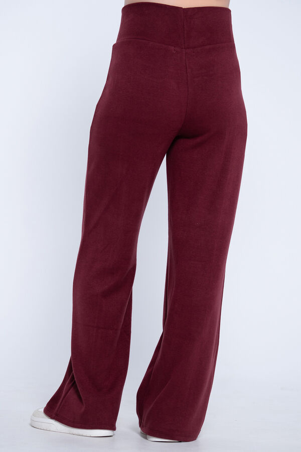 Ohma! Maternity wide-knit trousers red