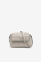 Womensecret Bolso Bandolera Rectangular Efecto Piel nude