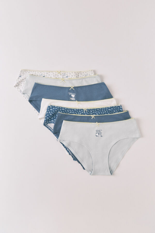 Women'secret Cotton Snoopy 7-pack culottes printed