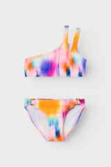 Womensecret Girls' tie-dye print swimsuit Žuta