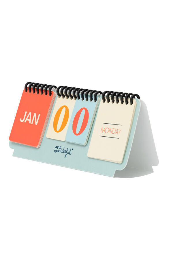 Mr. Wonderful Vintage-style perpetual desktop calendar to enjoy a perfect year printed