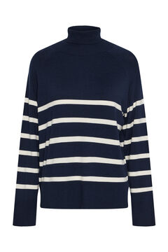 Womensecret Striped knit jumper Blau