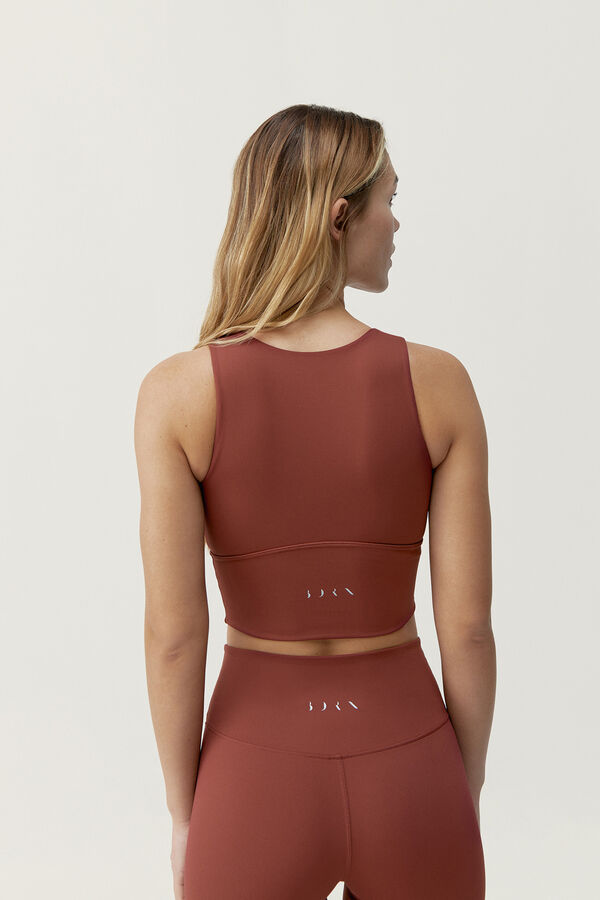 Womensecret Top Elin Mahogany imprimé