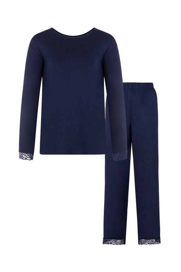 Dorina Long sleeve pyjamas blue