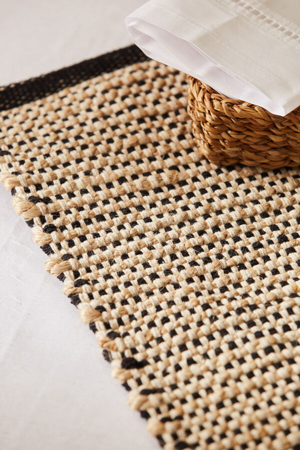 Womensecret West cotton and jute placemat fekete