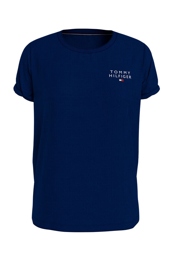 Womensecret Camiseta marga corta logo azul