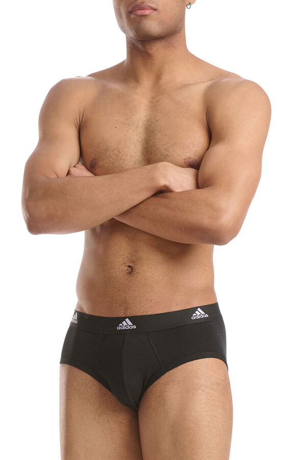 Adidas Pack de 3 calzoncillos slip Adidas   negro