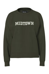 Pieces Lässiges grünes Midtown Sweatshirt Grün