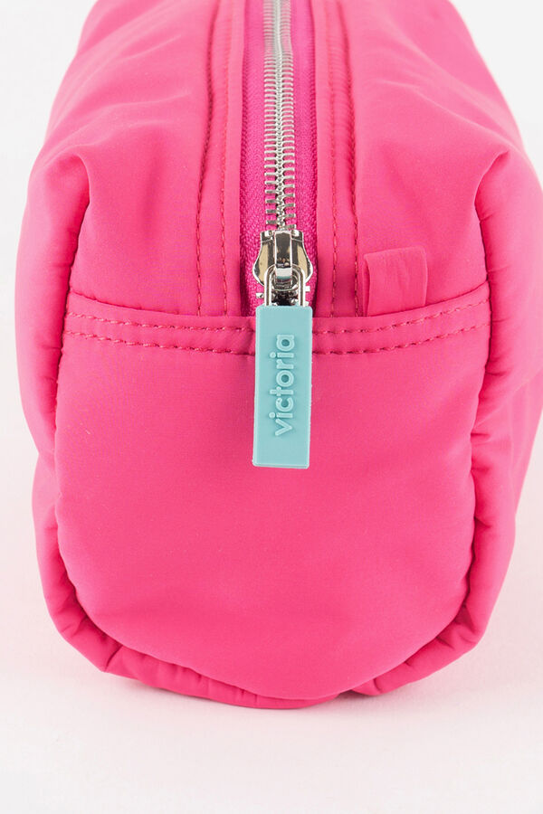 Victoria Neceser nylon cremallera fucsia