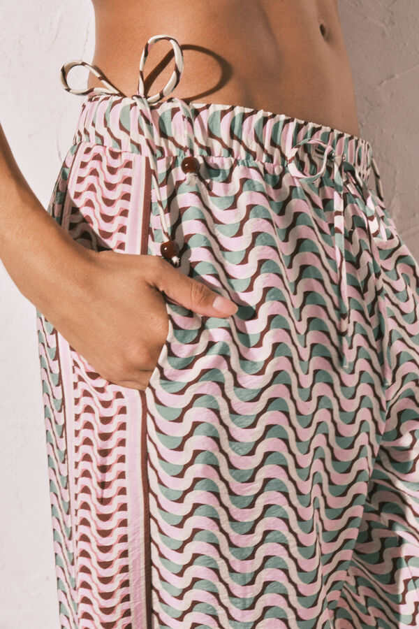 Women'secret Geometric print long trousers printed