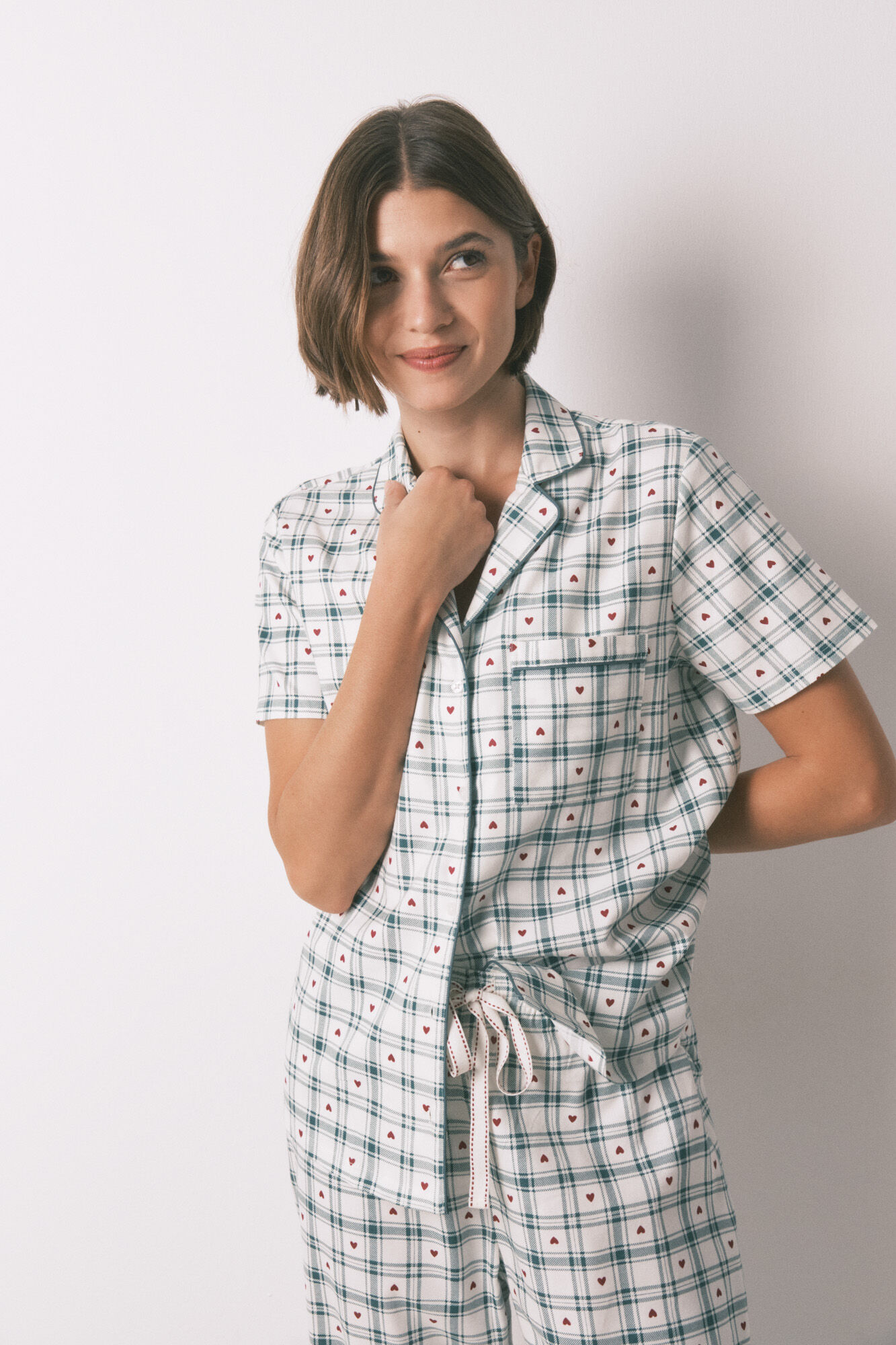 Women'secret Checked cotton classic pyjamas
