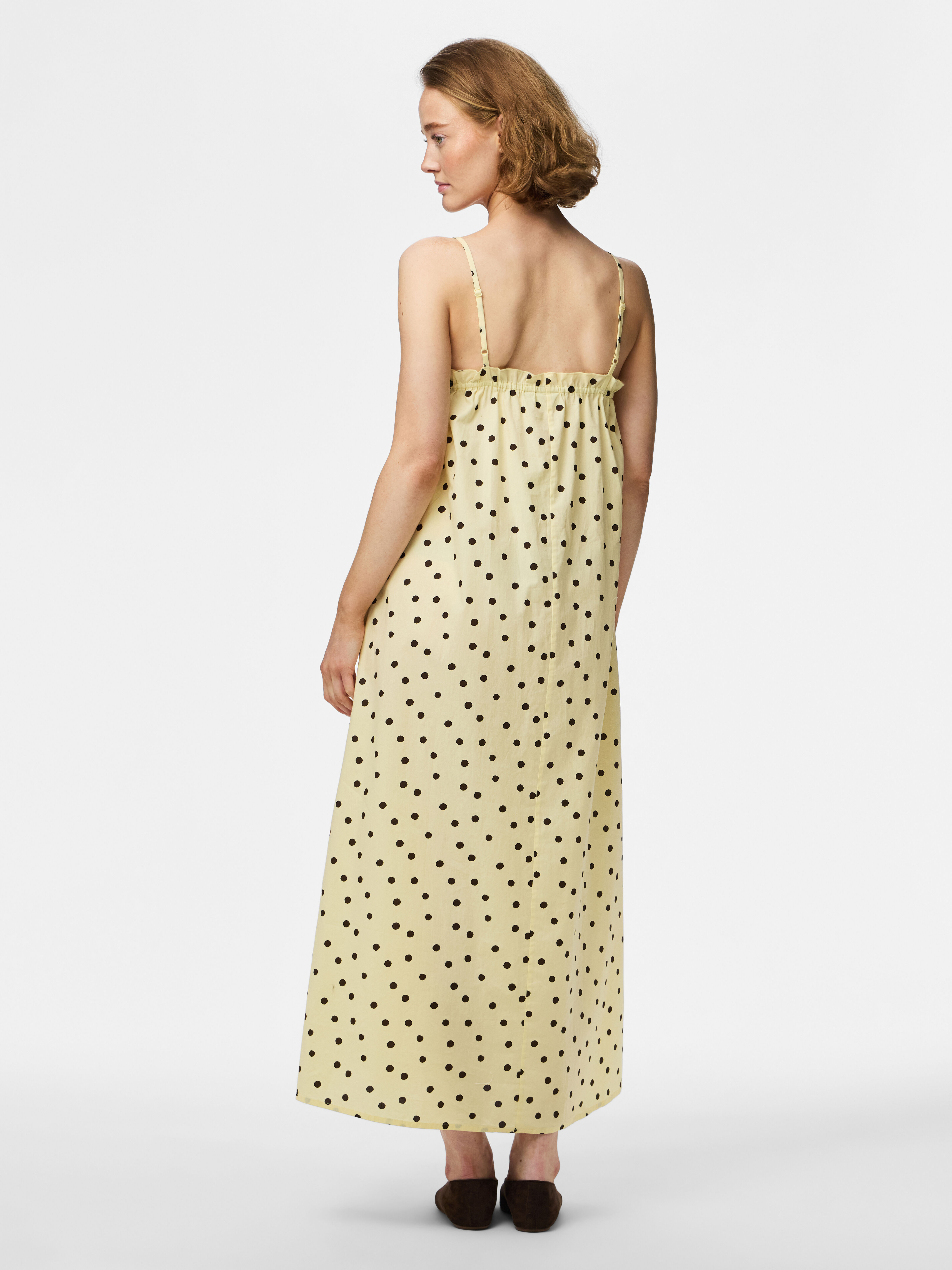 Pieces Midi-Kleid mit Punkten