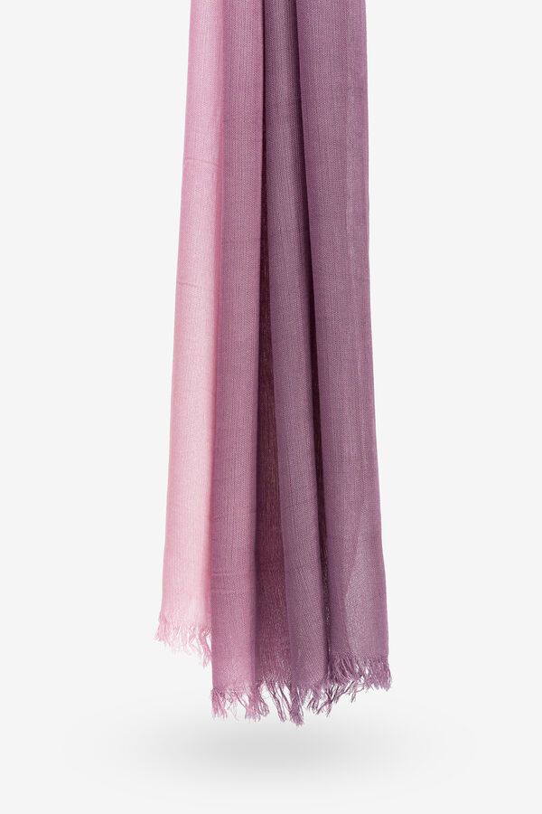 Vilanova Color Gradient Rectangular Scarf pink