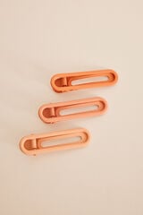 Womensecret 3-pack orange hair clips red