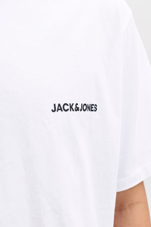 Jack & Jones Conjunto pijama corto blanco
