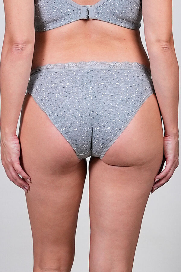 Womensecret Maternity panty with marble print gris