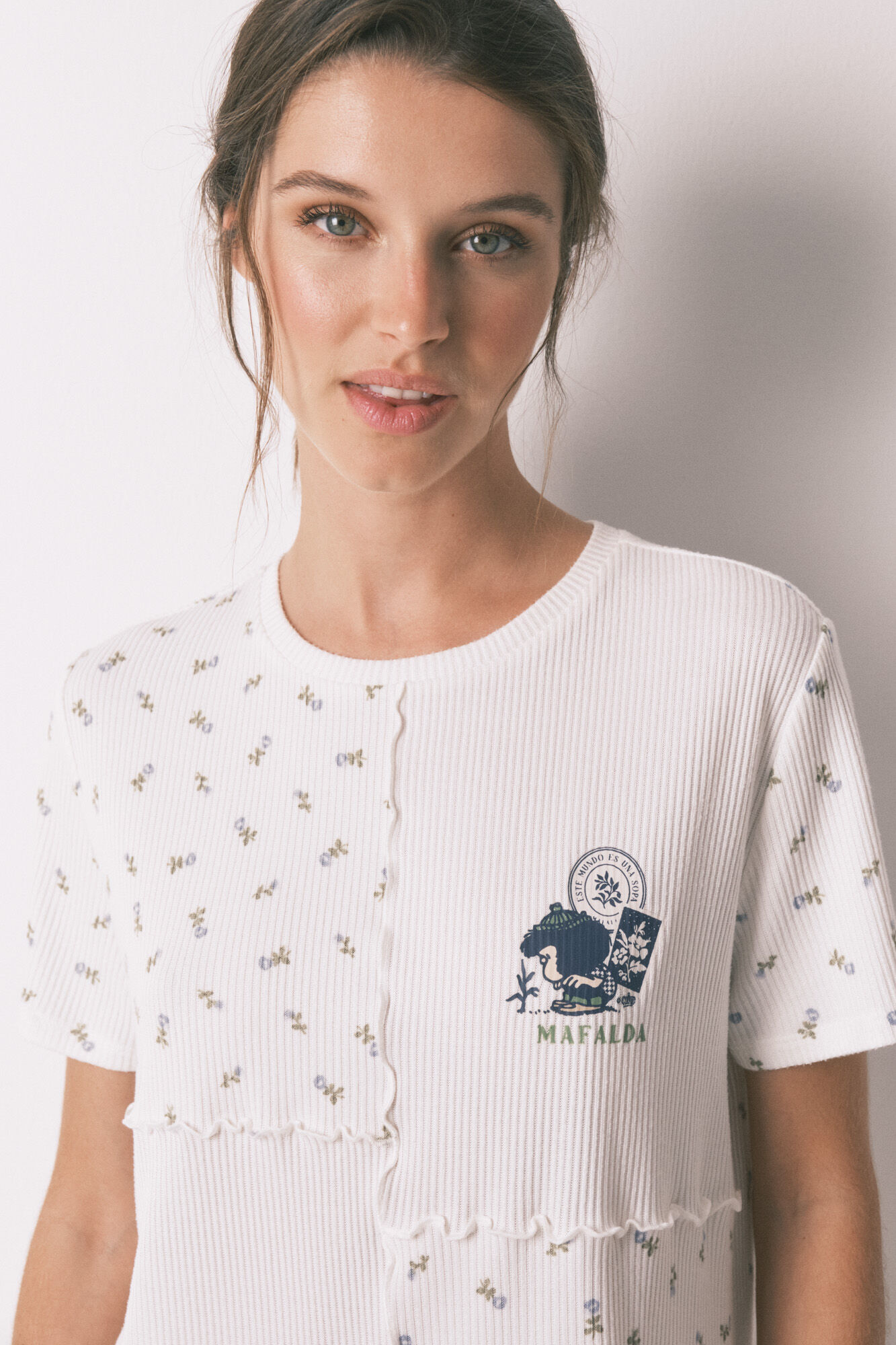 Women'secret Mafalda patchwork 100% cotton long pyjamas 