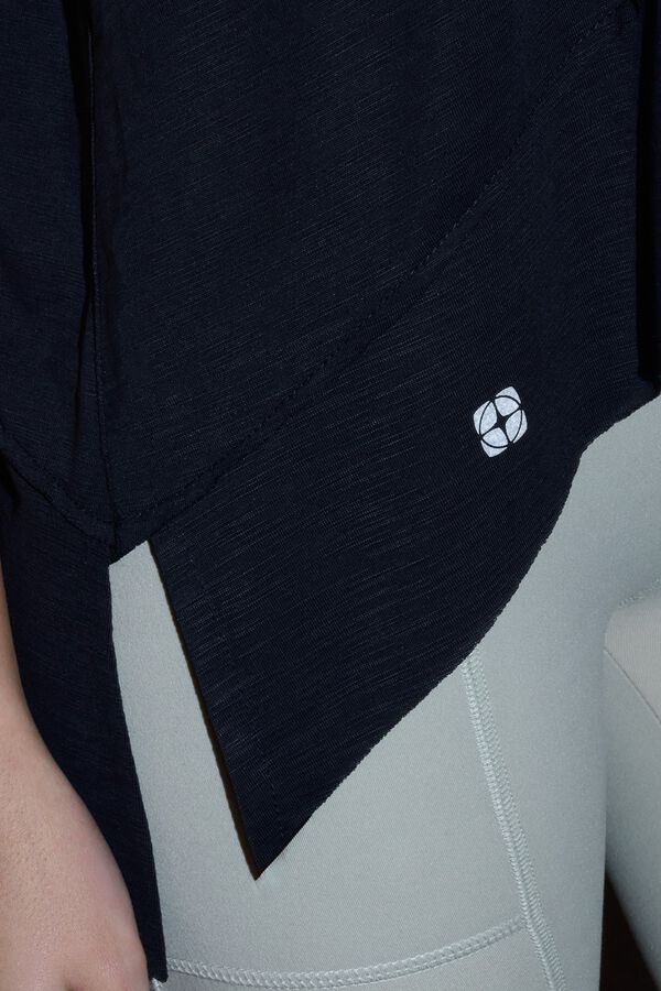 Trendyol Camiseta deportiva yoga sin mangas negro