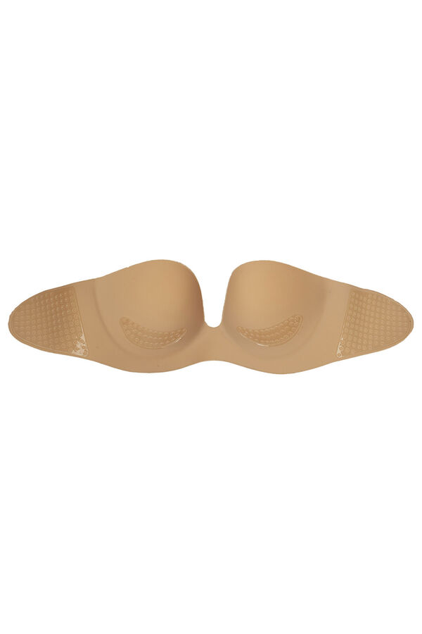 Ivette Bridal Spi strapless adhesive plunge bra  brown