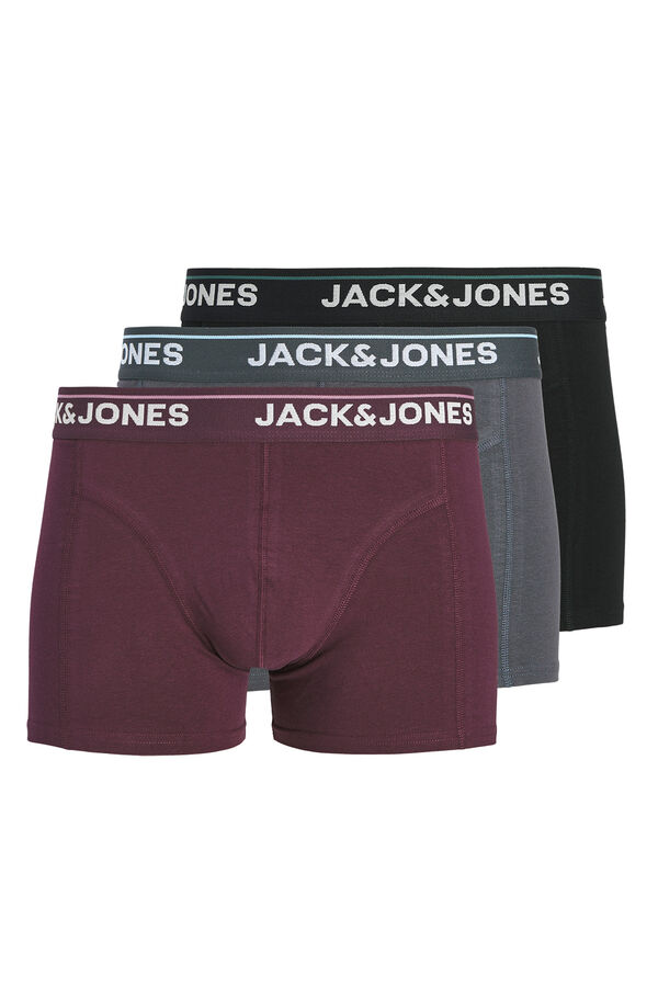Jack & Jones Pack 3 boxer combinado logo negro