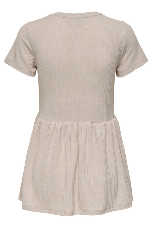 Only Maternity Camiseta de manga corta maternity  beige