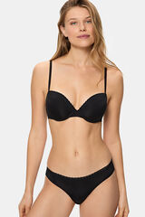 DIM Braga cl&aacute;sica de microfibra  negro