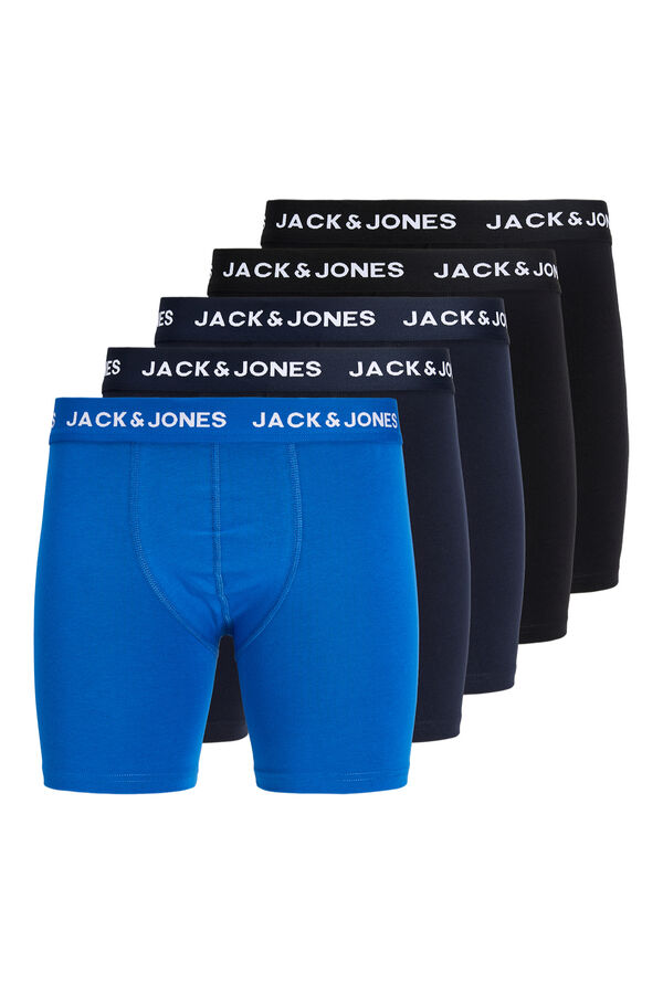 Jack & Jones Pack 5 boxers largos algod&oacute;n negro