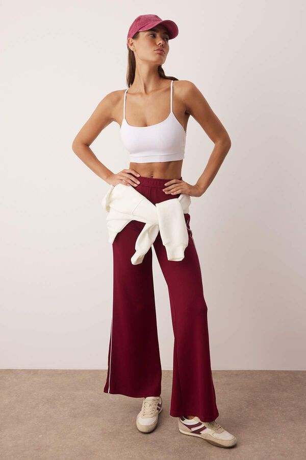 Trendyol Sujetador deportivo espalda cruzada blanco