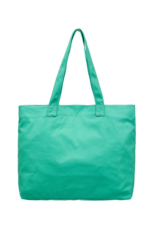 Roxy Bolsa playa lisa con asas verde